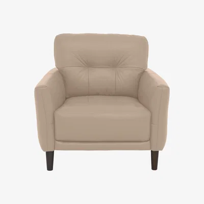 Furniture Village Uno NC Leather Chair - NC Pebble
