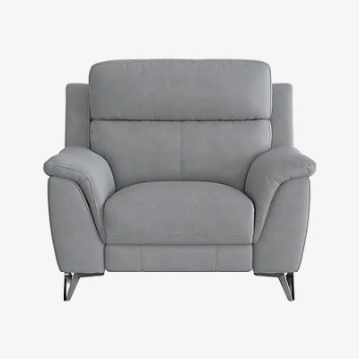 Furniture Village Contempo Fabric Power Recliner Armchair - Bluish Grey