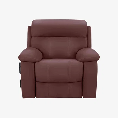 Furniture Village Moreno Leather Lift and Rise Chair - Burgundy