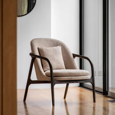 Furniture123 Alegra Armchair Taupe - Caspian House