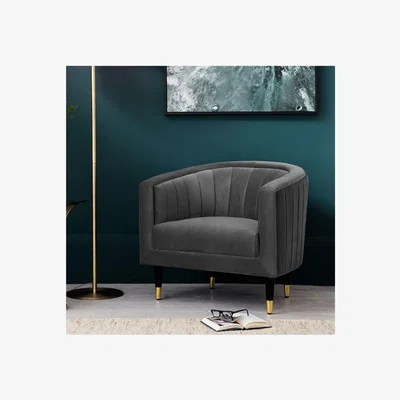 Furniture123 Gallery Serrano Armchair Mirage Grey Velvet