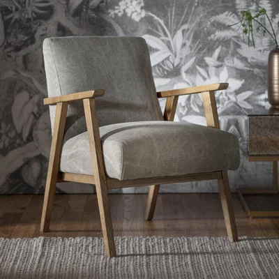 Furniture123 Gallery Neyland Armchair in Grey Linen