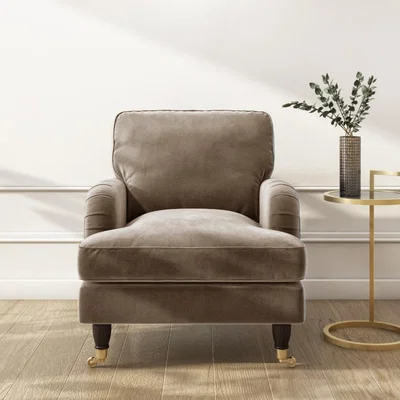 Furniture123 Payton Armchair in Mink Velvet