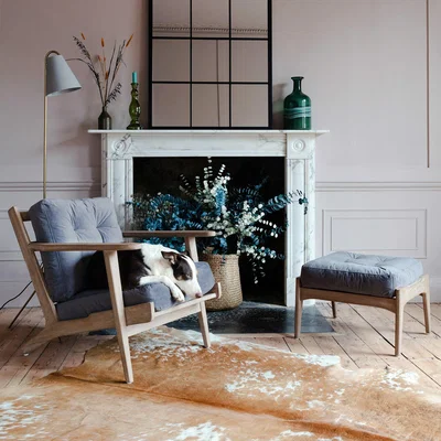 Graham & Green Dylan Grey Velvet Armchair