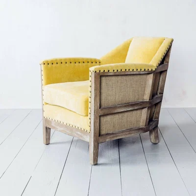 Graham & Green Hoxton Mustard Corduroy Armchair
