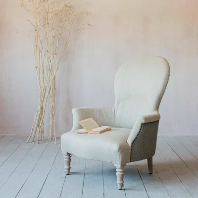 Graham & Green Ambrose Natural Linen Armchair