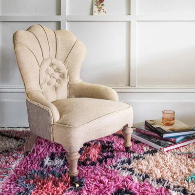 Graham & Green Oriana Scalloped Armchair