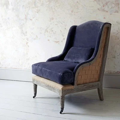 Graham & Green Duke Grey Velvet Armchair