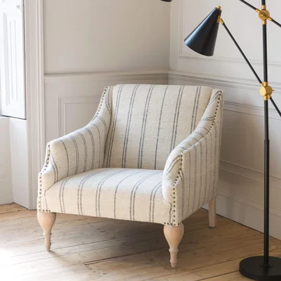 Graham & Green Renée Linen Stripe Armchair