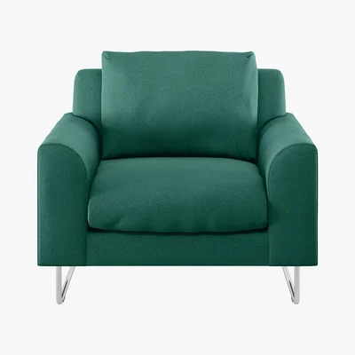 Habitat Lyle Green FaBric Armchair, Green