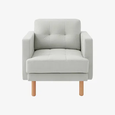 Habitat Habitat Newell Fabric Armchair - Light Grey