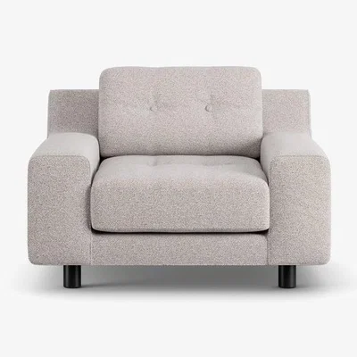 Habitat Habitat Hendricks Fabric Arm Chair - Natural - Black Leg