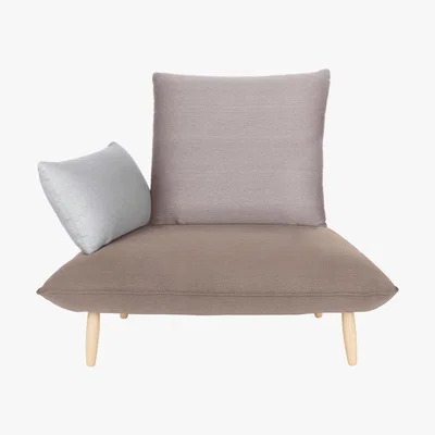 Habitat Naoko Natural FaBric Armchair, Wooden Feet, Natural