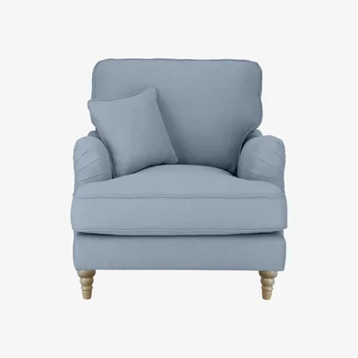 Habitat Habitat Matilda Velvet Chair - Blue