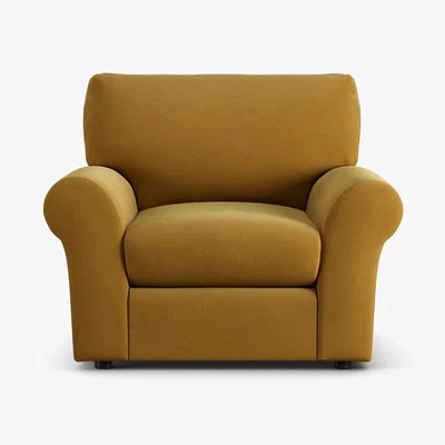 Habitat Habitat Molton Fabric Armchair - Gold