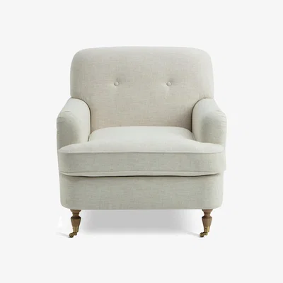 Habitat Habitat x Morris & Co. Merton Fabric Armchair - Cream