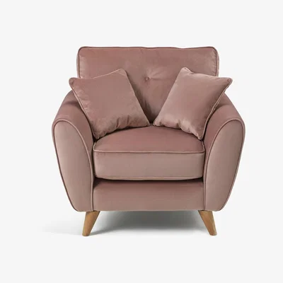 Habitat Habitat Isla Velvet Armchair - Pink