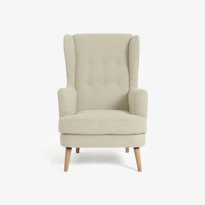 Habitat Habitat Callie Fabric Wingback Chair - Latte