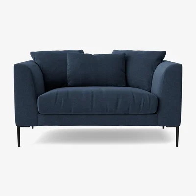 Habitat Swoon Alena Fabric Cuddle Chair- Indigo Blue