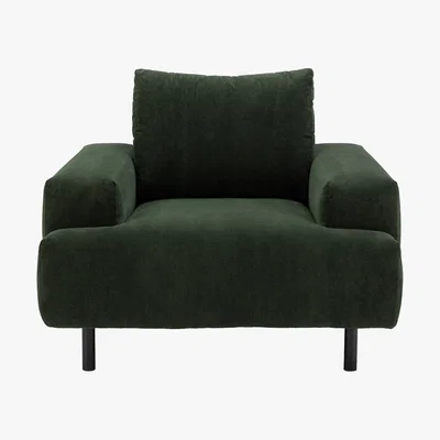 Habitat Habitat Julien Fabric Armchair - Green, Green