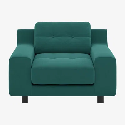 Habitat Habitat Hendricks Velvet Armchair - Teal