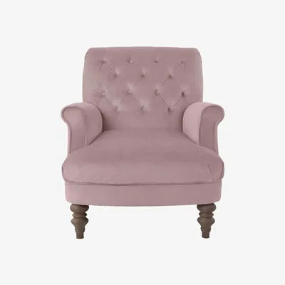 Habitat Habitat Valerie Velvet Accent Chair - Pink