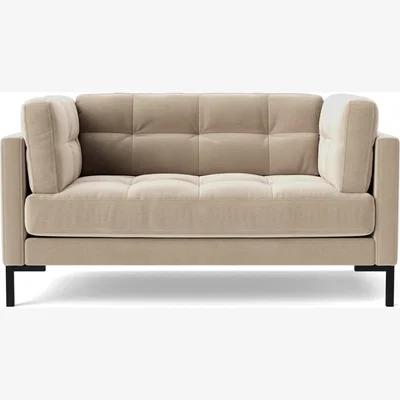 Habitat Swoon Landau Velvet Cuddle Chair - Taupe