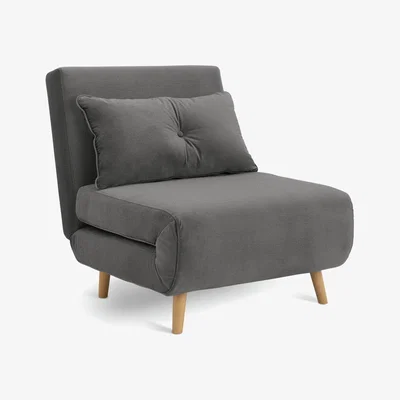 Habitat Habitat Roma Single Compact Fabric Chairbed - Grey