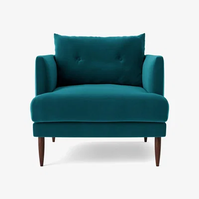 Habitat Swoon Kalmar Velvet Armchair - Silver Grey