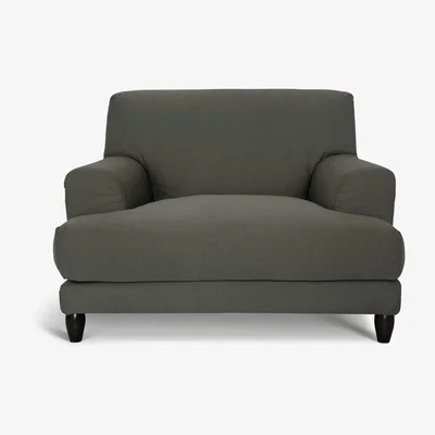 Habitat Habitat Askem Fabric Cuddle Chair - Charcoal