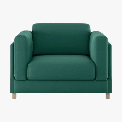 Habitat Colombo Green FaBric Armchair, Green