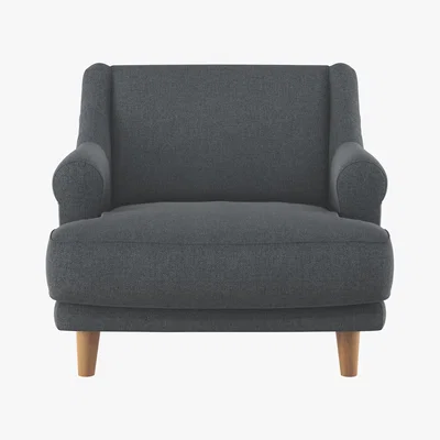 Habitat Townsend Grey Textured FaBric Armchair, Grey