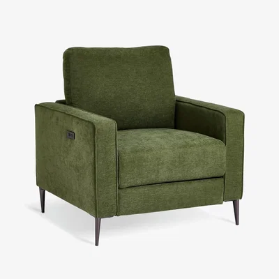 Habitat Habitat Kendric Fabric Recliner Armchair - Green