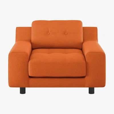 Habitat Habitat Hendricks Orange Fabric Armchair