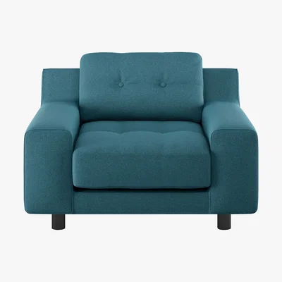 Habitat Hendricks Teal FaBric Armchair, Teal