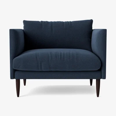 Habitat Swoon Luna Fabric Cuddle Chair- Indigo Blue