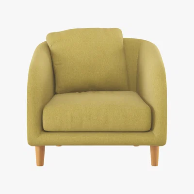 Habitat Colby Saffron Yellow FaBric Armchair, Saffron Yellow