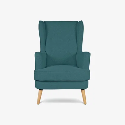 Habitat Habitat Callie Fabric Wingback Chair - Teal
