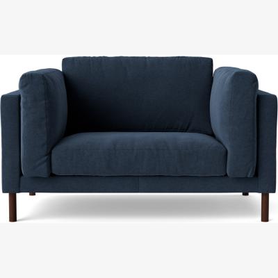 Habitat Swoon Munich Fabric Cuddle Chair- Indigo Blue