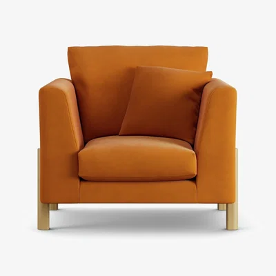 Habitat Habitat Aston Fabric Armchair - Orange - Ash Leg
