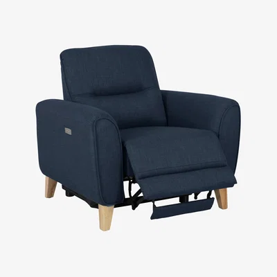 Habitat Habitat Tommy Fabric Recliner Chair - Navy