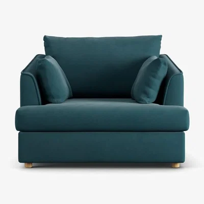 Habitat Habitat Holmfirth Fabric Cuddle Chair - Teal