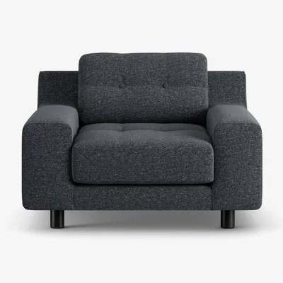 Habitat Habitat Hendricks Fabric Arm Chair - Charcoal - Black Leg