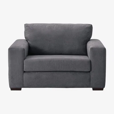 Habitat Habitat Eton Fabric Cuddle Chair - Charcoal