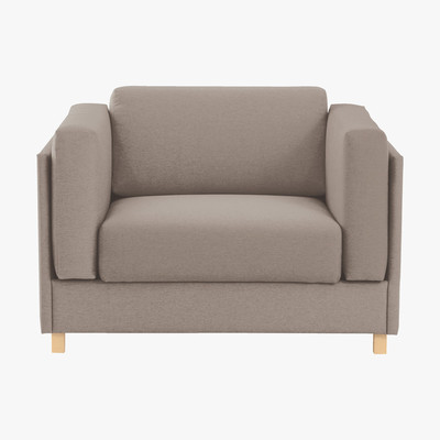 Habitat Colombo Natural FaBric Armchair Sofa Bed, Natural