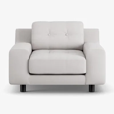 Habitat Habitat Hendricks Fabric Armchair - Natural - Black Leg