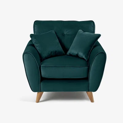 Habitat Habitat Isla Velvet Armchair - Teal