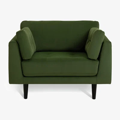 Habitat Habitat Kleo Fabric Cuddle Chair - Forest Green