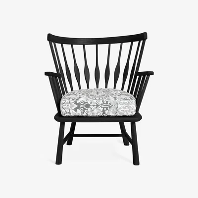 Habitat Habitat x Morris & Co. Canterbury Oak Armchair - Black