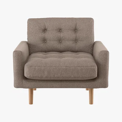 Habitat Fenner Natural Acor FaBric Armchair, Natural